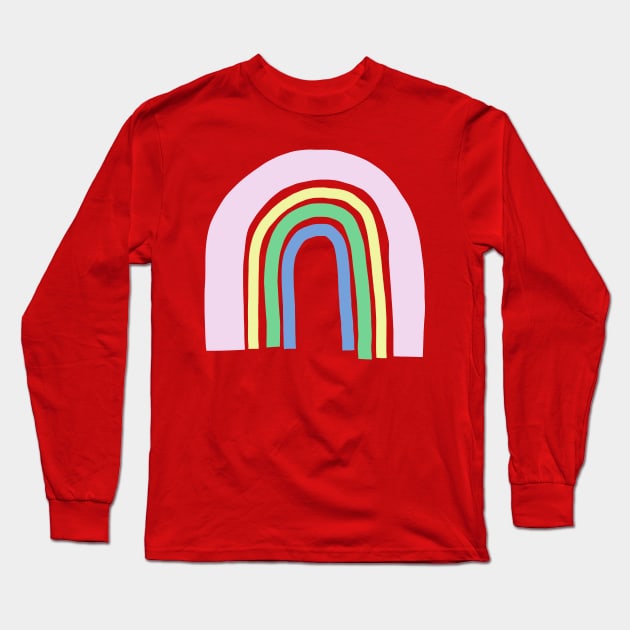 Big Bold Rainbow Long Sleeve T-Shirt by Rebelform